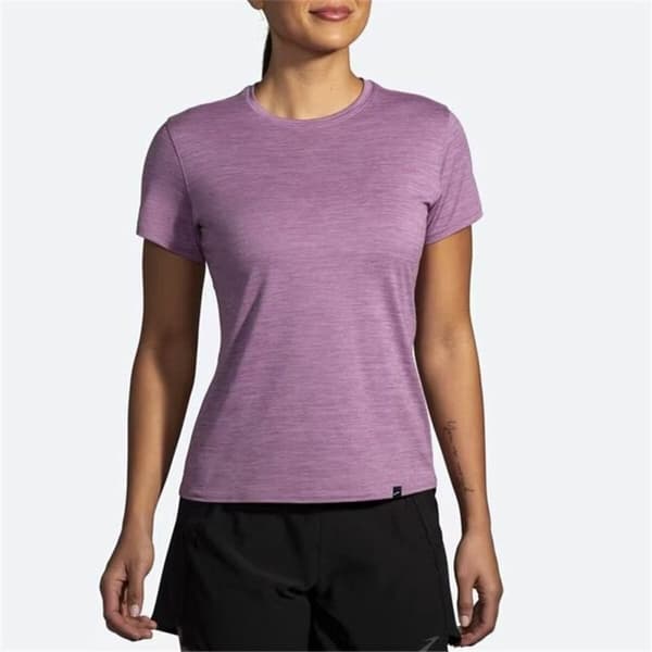 T-shirt med kortärm Dam Brooks Luxe Lila - S