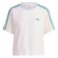 Miniatyrbild 1 av 6: T-shirt med kortärm Dam Adidas 3S Cr Vit - 2XS