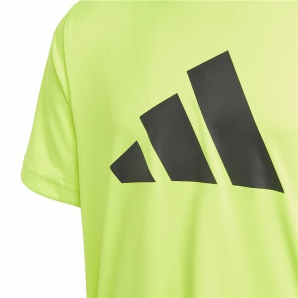 Barn T-shirt med kortärm Adidas U Tr-Es Logo Gul - 7-8 år