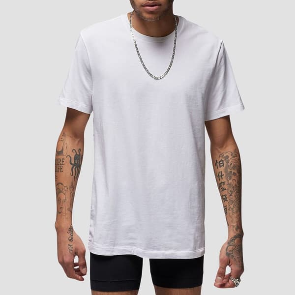 T-shirt med kortärm Herr Nike Flight Base Tee JM0625 001 Vit - XL