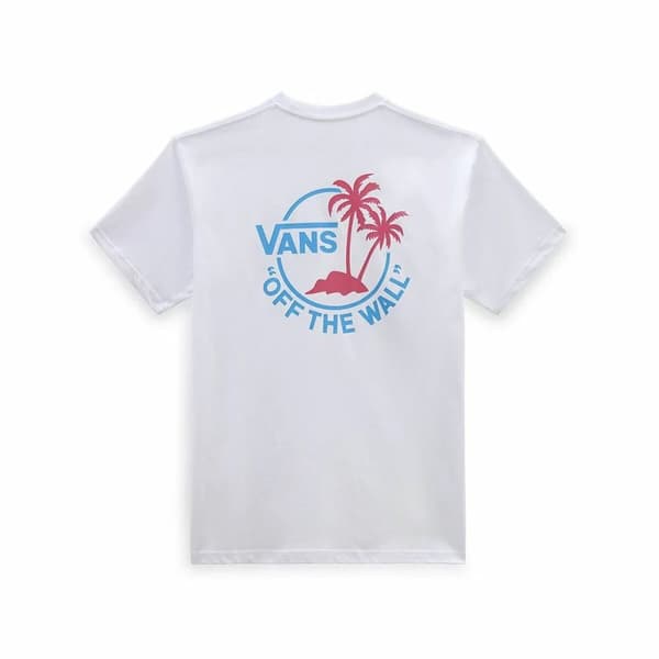 T-shirt med kortärm Herr Vans Classic Mini Dual Palm Vit - XL