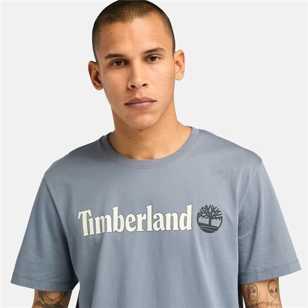 T-shirt med kortärm Herr Timberland Kennebec River Linear Logo - M