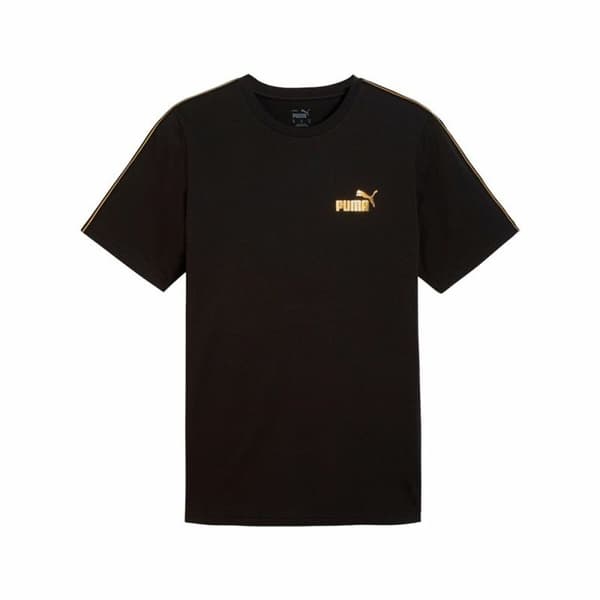 T-shirt med kortärm Herr Puma Ess Tape Minimal Gold - M