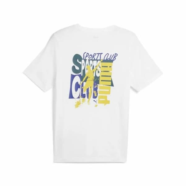 T-shirt med kortärm Herr Puma Graphics Puma Sports Club Vit - S