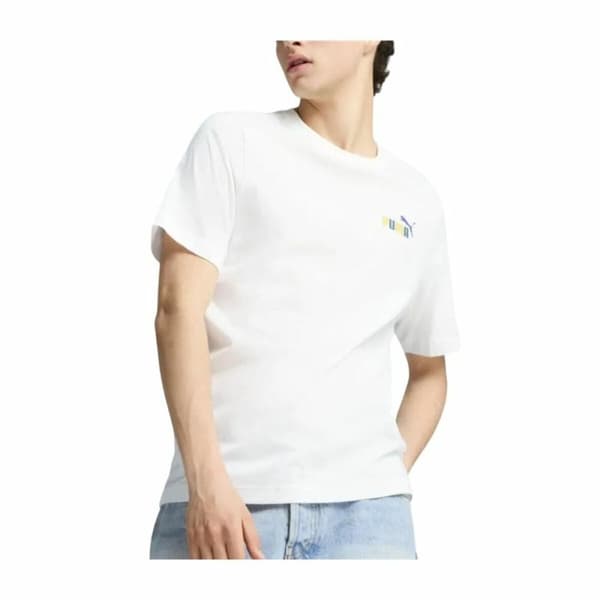 T-shirt med kortärm Herr Puma Graphics Puma Sports Club Vit - L