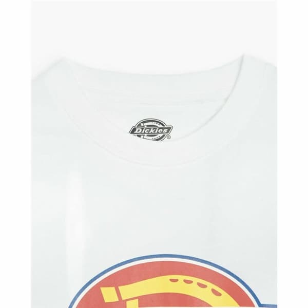 T-shirt med kortärm Herr Dickies Icon Logo Vit - XL