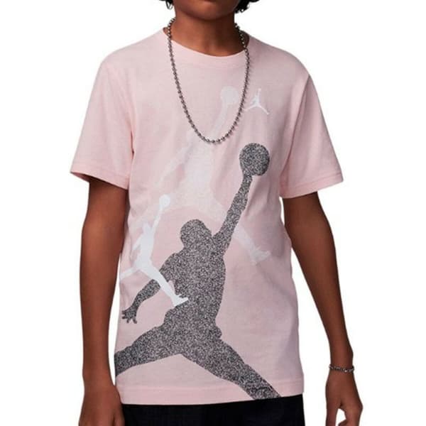Barn T-shirt med kortärm Jordan JDB GRADIENT STACKED JM SS TEE 95D119 AHC Rosa - 16 år