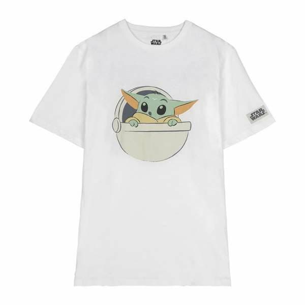 T-shirt med kortärm Dam The Mandalorian Vit - XS