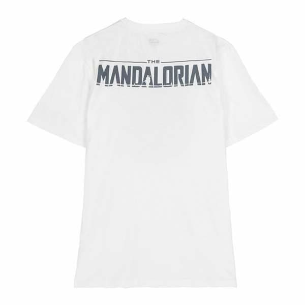 Kortarmet T-skjorte til Kvinner The Mandalorian Hvit - XS