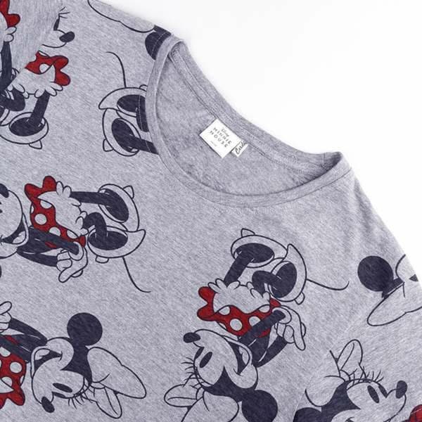 Kortærmet T-shirt til Kvinder Minnie Mouse Grå - XS