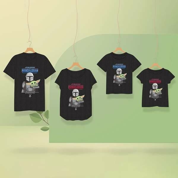 T-shirt med kortärm Herr The Mandalorian Svart - S