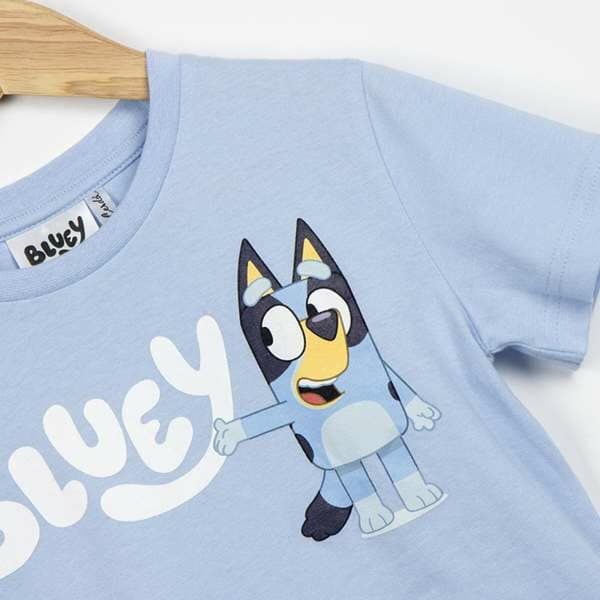 Barn T-shirt med kortärm Bluey Ljusblå - 2 år