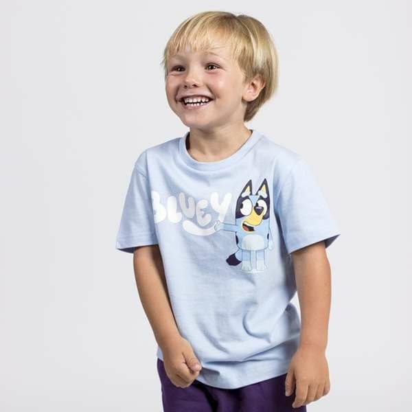 Barn T-shirt med kortärm Bluey Ljusblå - 2 år