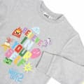 Miniatyrbild 3 av 3: Unisex Sweatshirt without Hood Inside Out Grey