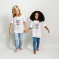 Pikkukuva 4 / 4: Child's Short Sleeve T-Shirt Stitch White