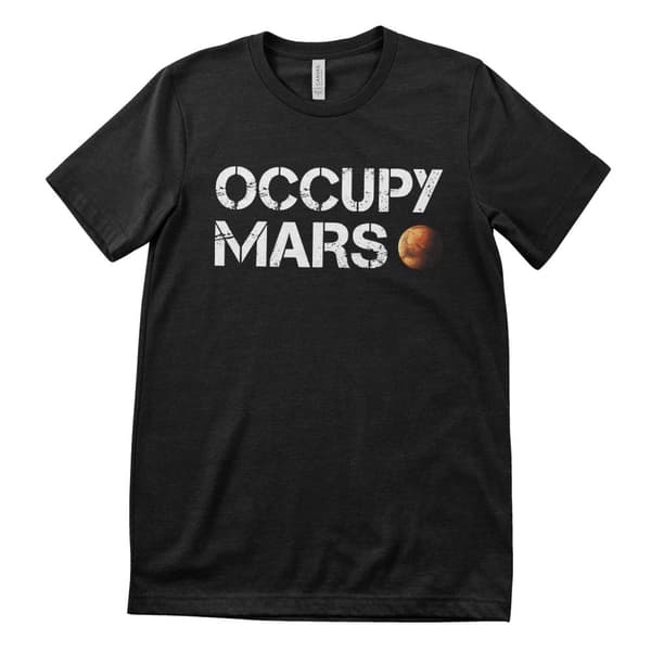 Occupy Mars T-Shirt Black Medium
