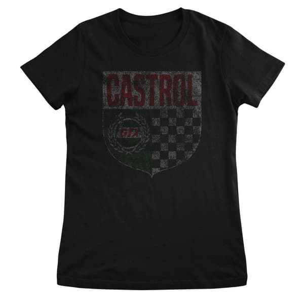 Castrol Shield Girly Tee Black Medium