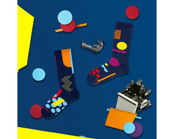 Värikkäät sukat - Bauhaus 2 46-50