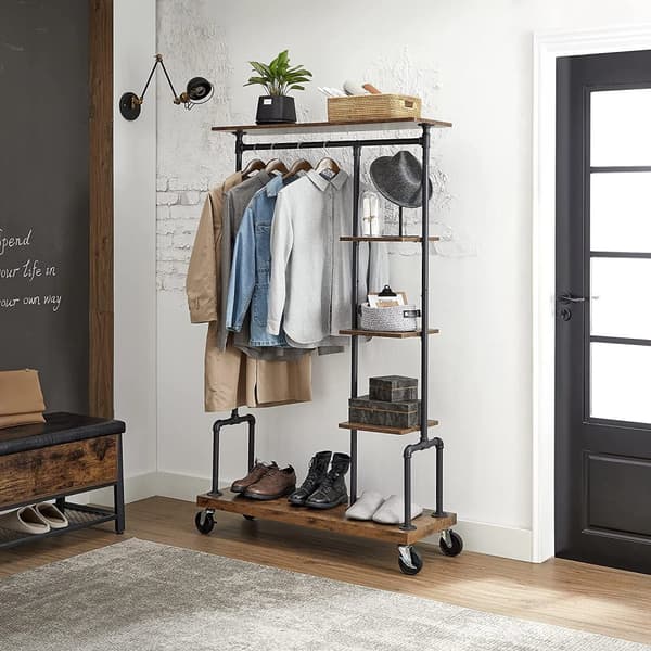 Garderobeskab med nethylder Industriel stil