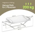 Miniatyrbillede 5 af 5: Hængekøje med stel, hængekøjeramme i metal, bæreevne op til 200 kg