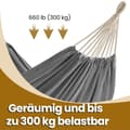 Pikkukuva 3 / 6: Riippumatto, 210 x 150 cm, kantavuus enintään 300 kg.