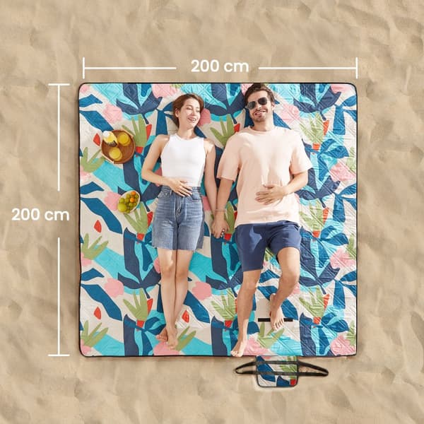 Piknik-peitto, 200 x 200 cm, iso matto
