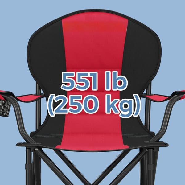 Kokoontaitettava rantatuoli, retkeilytuoli, kuormitettavuus 250 kg asti