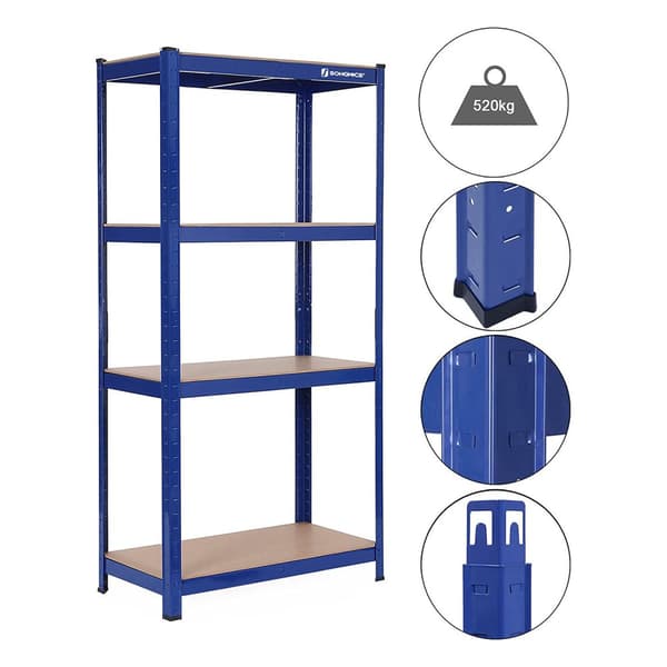 Set med 2 källarhyllor 160 cm höga