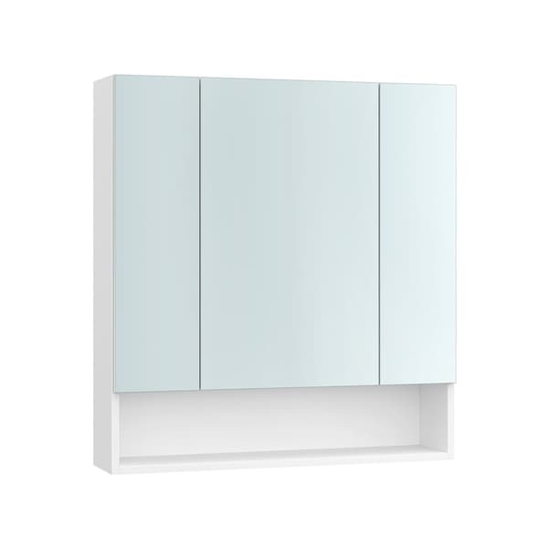 Kylpyhuonekaappi 3 ovella 16,5 x 70 x 75 cm pilvi valkoinen