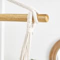 Miniatyrbillede 6 af 6: Hængestol med 2 puder og metalkæde beige
