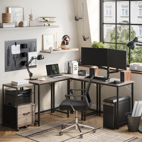Smalt kontorbord i industrielt design