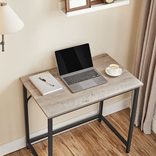 Smalt kontorbord i industrielt design