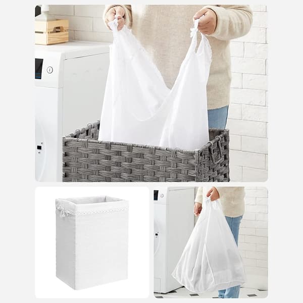 Tvättkorg 90 L grå
