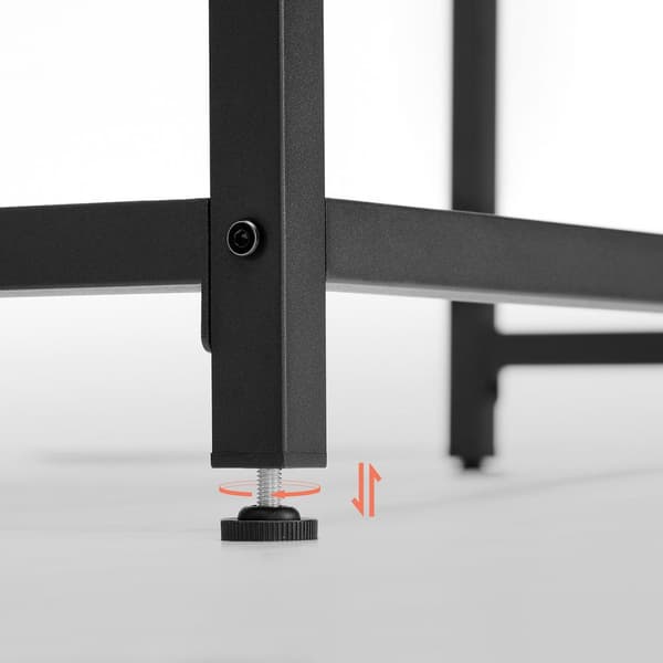 Skrivebord, computerbord, lille kontorbord, 80 x 50 x 75 cm, arbejdsværelse, hjemmekontor, enkel montering, stål, industrielt design, rustik brun og