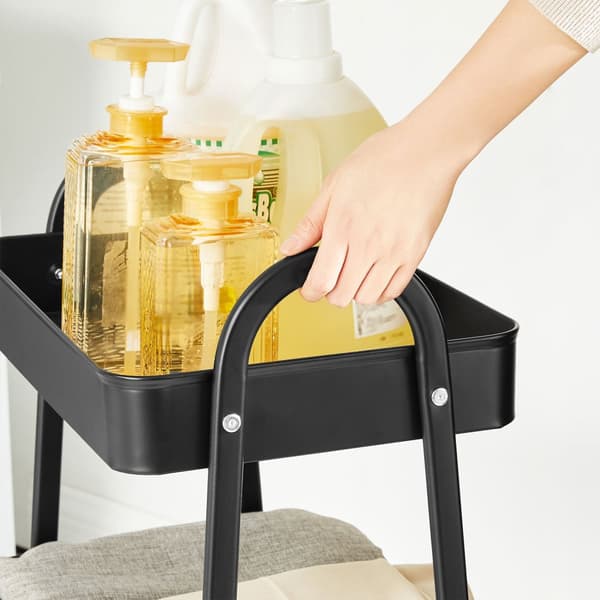 Trolley med 3 niveauer sort