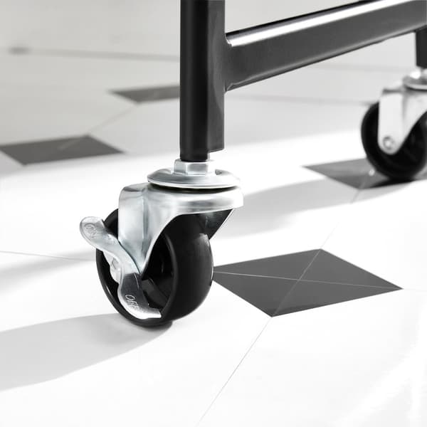 Trolley med 3 niveauer sort