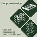 Miniatyrbillede 4 af 5: Vasketøjsstativ, sammenklappelig tørretumbler, kompakt