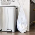 Miniatyrbillede 2 af 6: Affaldsposer med snor, skraldespandsforinger til 30L skraldespande, kode 30A, specialtilpasset, 2 ruller, 90 stykker, hvid KRB30A02