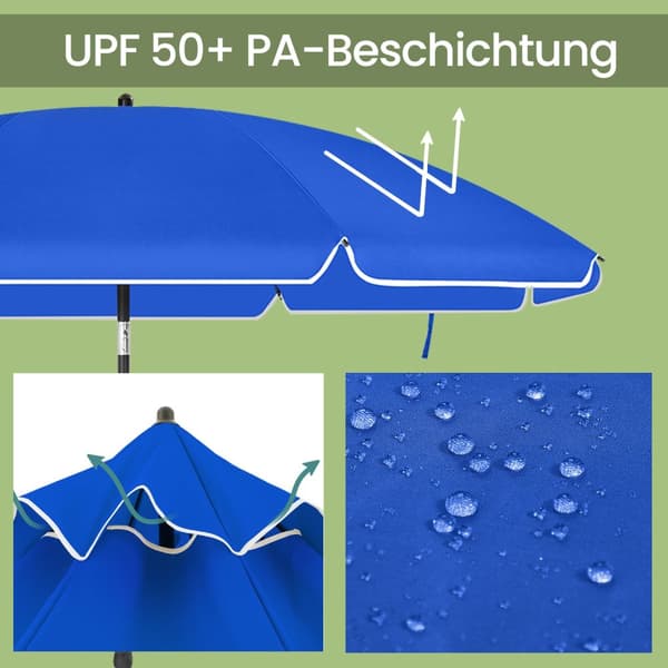 Parasoll 160 cm, solskydd, UPF 50