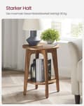 Miniatyrbillede 5 af 6: Sidebord med lavere hylde i moderne stil