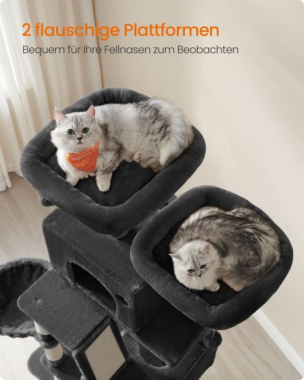 Klösbräda stor 206 cm hög multi-storey bläck svart