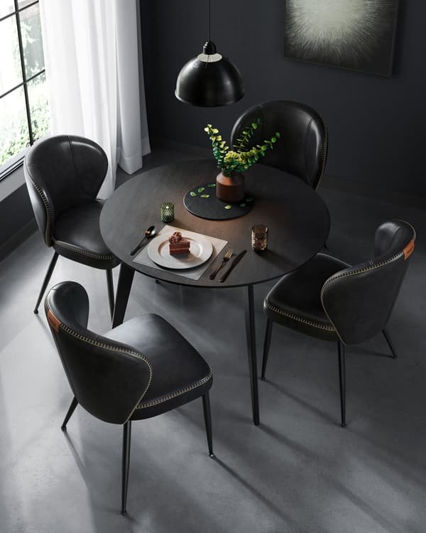 EKHO Collection - Matstolar set om 2 ink black