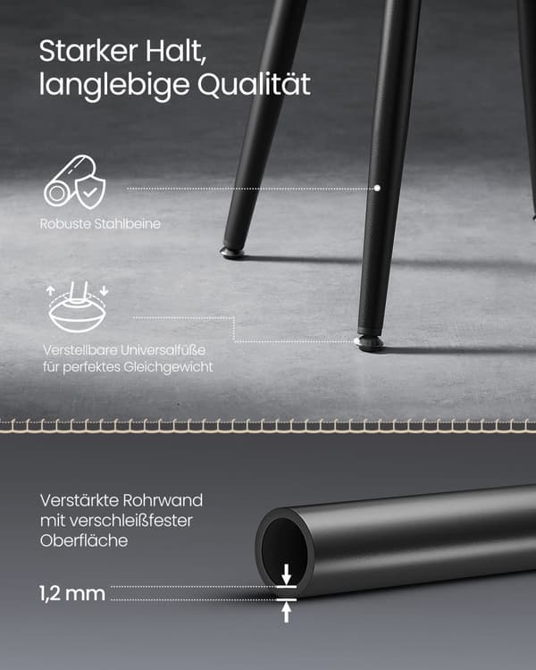 EKHO Collection - Matstolar set om 2 ink black