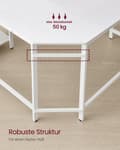 Miniatyrbillede 5 af 6: L-formet computerbord enkel konstruktion ahorn hvid