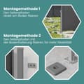 Miniatyrbild 6 av 6: Sidomarkis med stålbox, rostfri, utdragbar