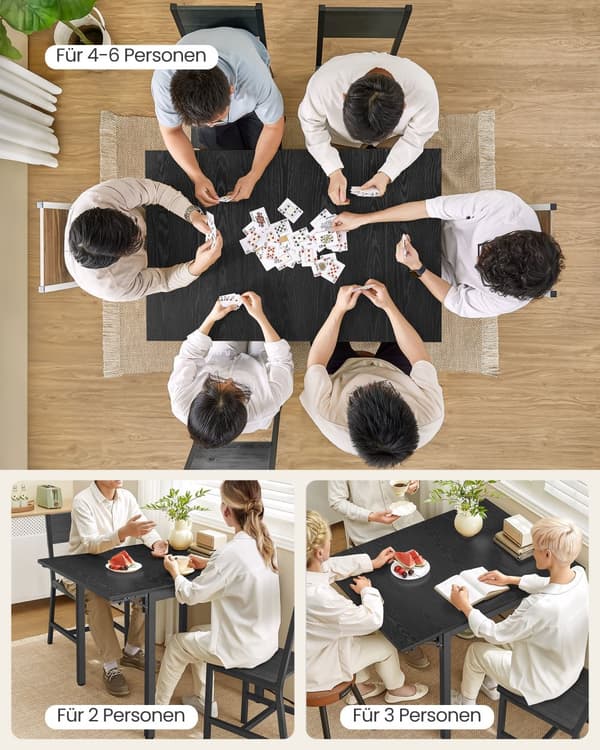 Matbord för 2-4 personer ebony-svart-ink-svart