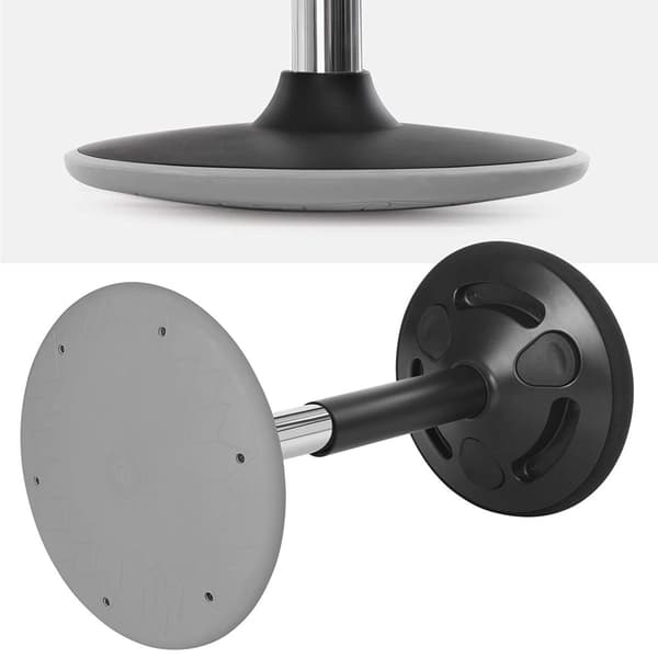 Stående skrivebordsstol, stående skammel, ergonomisk vippeskammel, 360° drejelig balancestol, justerbar højde 60-85 cm, ingen montering nødvendig, so