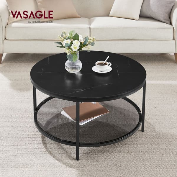 Vardagsrumsbord med glasskiva modern stil marmor-svart-ink-svart