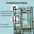 Miniatyrbillede 4 af 6: Knagerække med skobænk, knagerække, 5 hyldeniveauer lavet af spånplade