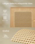 Miniatyrbillede 5 af 6: Skoskab i 3 etager i boho-stil eg beige